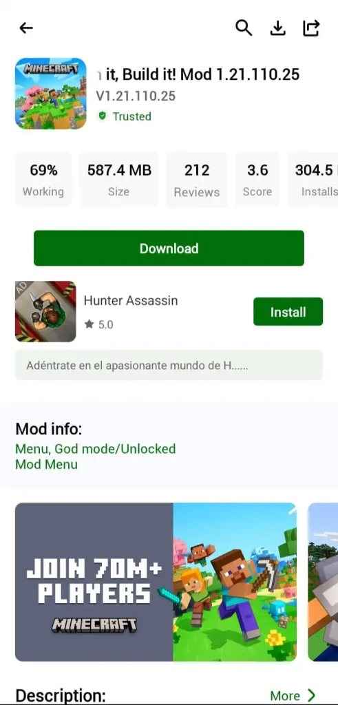 Detailed Mod Information